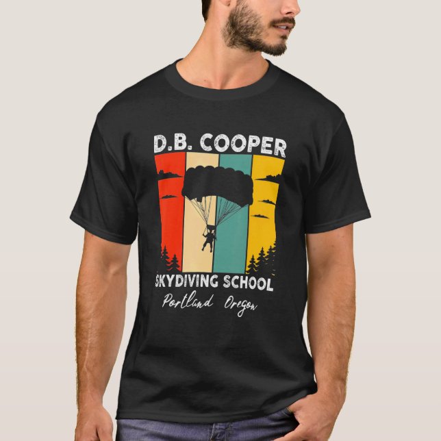 D B Cooper Skydiving Academy Db Coopers Vintage T-Shirt (Front)