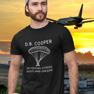 D.B. Cooper Skydiving School Heist Mystery  T-Shirt