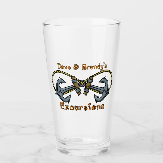 D&B Excursions Glass Tumbler (Front)