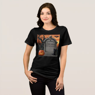 "D. Compose" Halloween Headstone Humor Tri-Blend Shirt