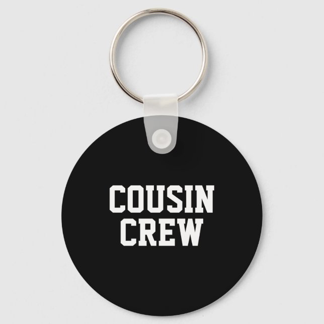 D Cousin Crew Matching Family  Keychain (Front)