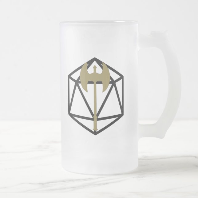 D&D Barbarian Inspired Frosted Mug (Right)