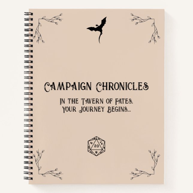 D&D Campaign Chronicle Notebook (Front)