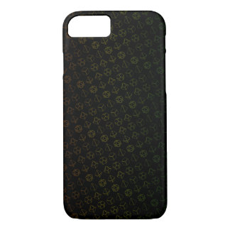 D&D Dice pattern in rainbow colors iPhone 8/7 Case