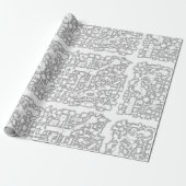D&D Dungeon Map Wrapping Paper (Unrolled)