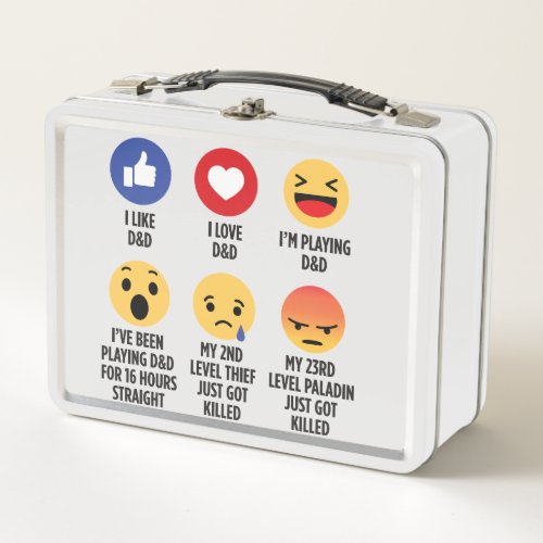 DD Emojis Metal Lunch Box