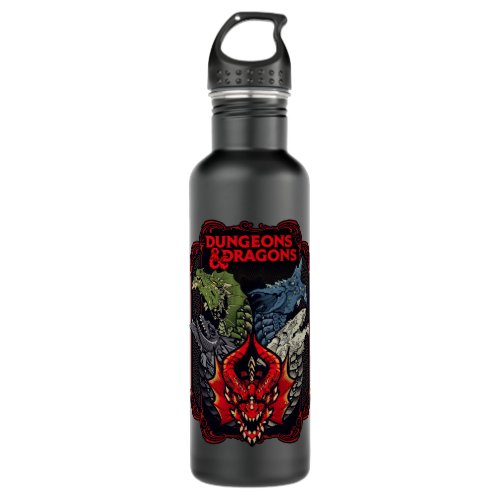 D&D Hydro74 Tyranny of Dragons Graphic Stainless Steel Water Bottle