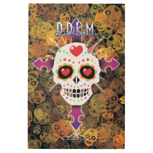 D.D.L.M. Calavera Metal Print