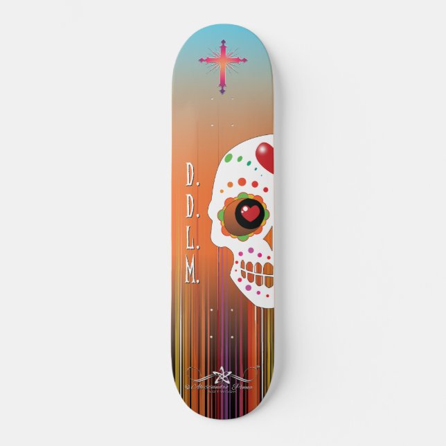 D.D.L.M. Calavera Skateboard (Front)