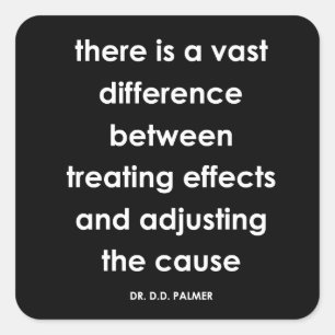 D.D. Palmer Quote Chiropractic Stickers