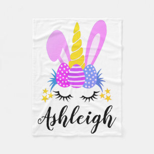 D Daughter Easter Gift Bunny Rabbit Fleece Blanket