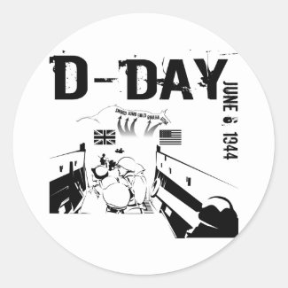 D-DAY 6th June 1944 Classic Round Sticker