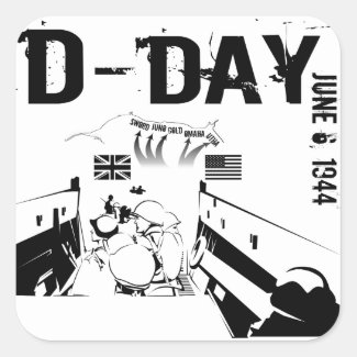 D-DAY 6th June 1944 Rectangular Sticker