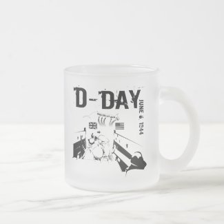 D-DAY 6th Juni 1944 Frosted Glass Coffee Mug