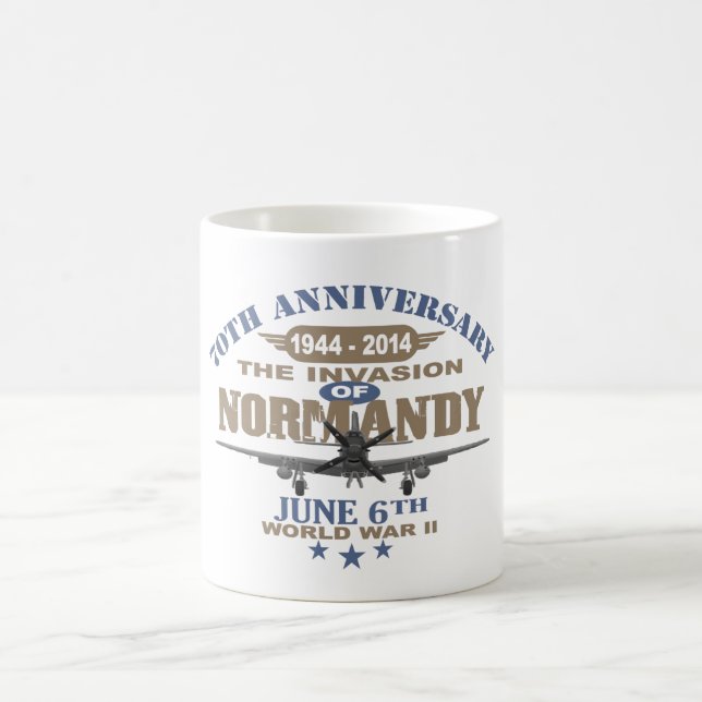 D-Day 70th Anniversary Battle of Normandy Coffee Mug (Center)
