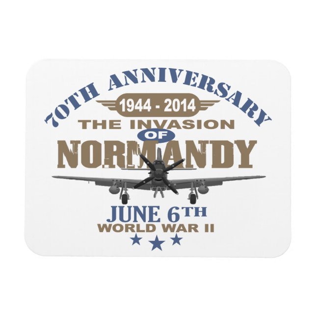 D-Day 70th Anniversary Battle of Normandy Magnet (Horizontal)