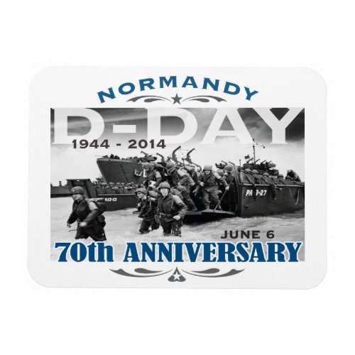 D_Day 70th Anniversary Battle of Normandy Magnet