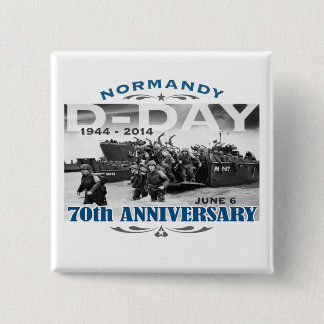 D-Day 70th Anniversary Battle of Normandy Pinback Button