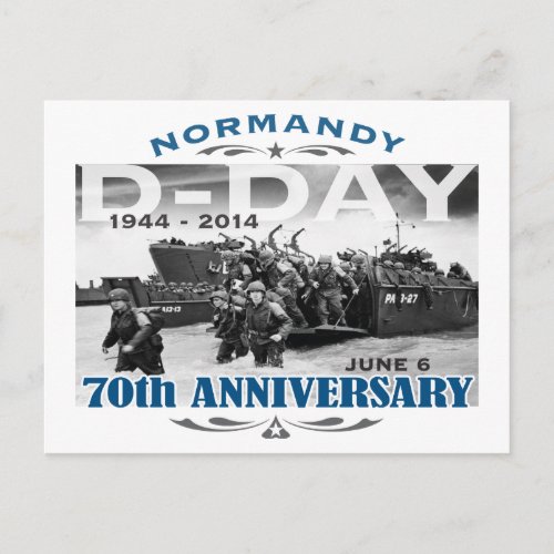 D_Day 70th Anniversary Battle of Normandy Postcard