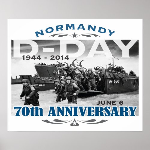 D_Day 70th Anniversary Battle of Normandy Poster
