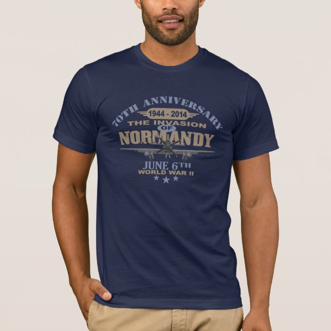 D-Day 70th Anniversary Battle of Normandy T-Shirt (Front)