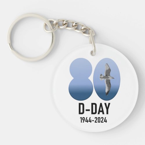 D_Day 80 _ 1944_2024 Keychain