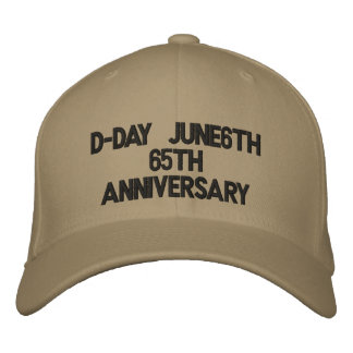 D-Day June6th65th Anniversary Embroidered Baseball Cap