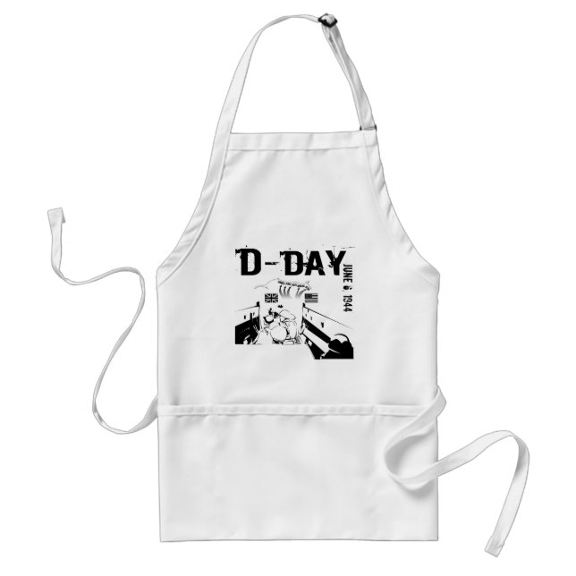 D-DAY June 6, 1944 Adult Apron (Front)