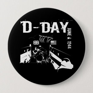 D-DAY June 6, 1944 Button