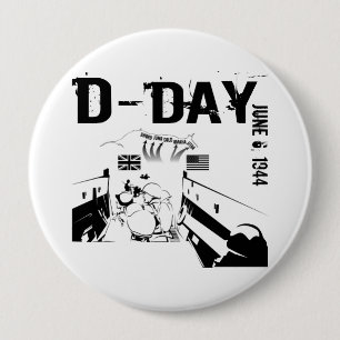 D-DAY June 6, 1944 Button
