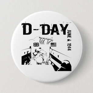 D-DAY June 6, 1944 Button
