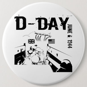D-DAY June 6, 1944 Button