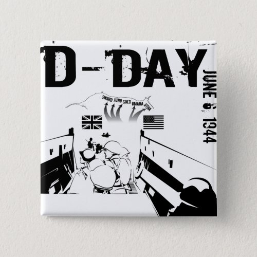 D_DAY June 6 1944 Button