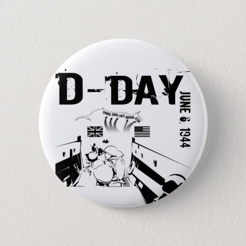 D_DAY June 6 1944 Button