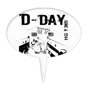 D-DAY June 6, 1944 Cake Topper