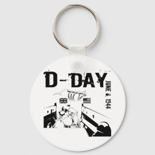 D-DAY June 6, 1944 Keychain