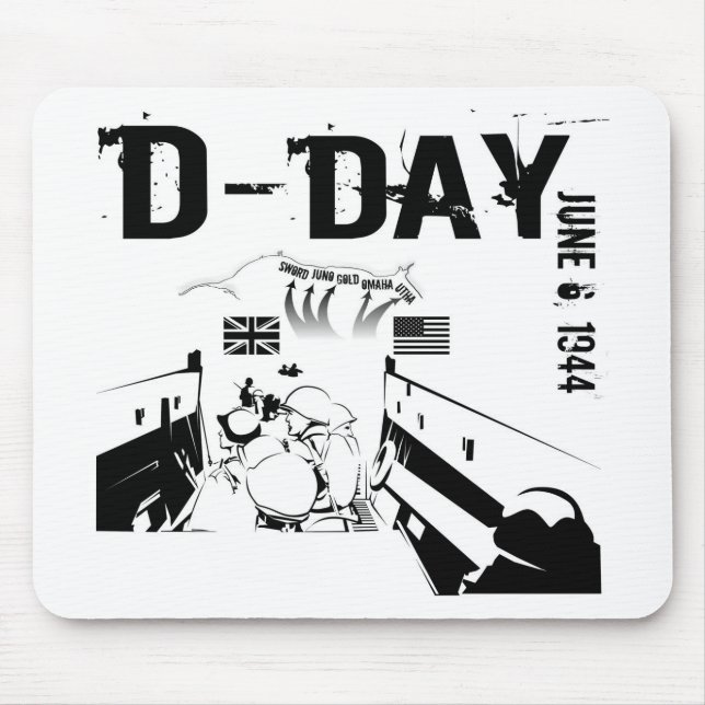 D-DAY June 6, 1944 Mouse Pad (Front)
