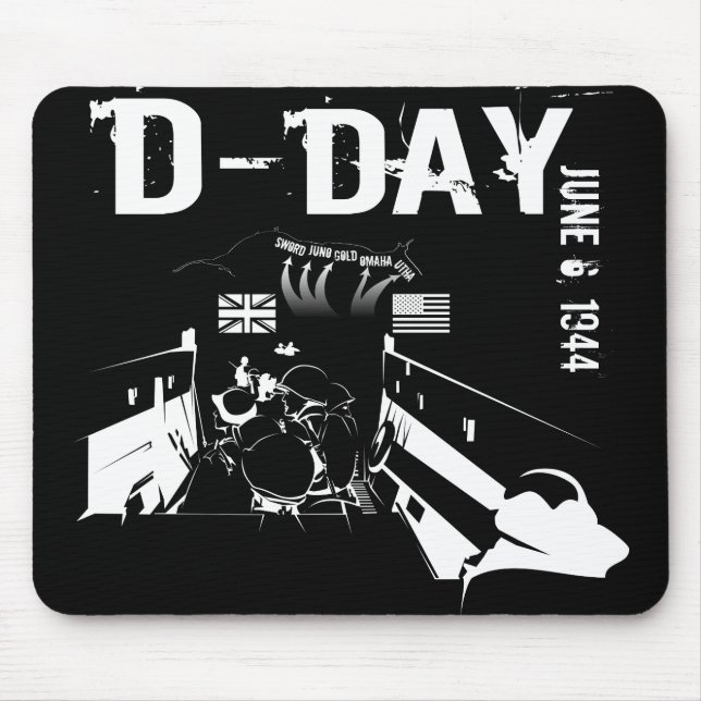 D-DAY June 6, 1944 Mouse Pad (Front)