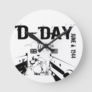 D-DAY June 6, 1944 Round Clock