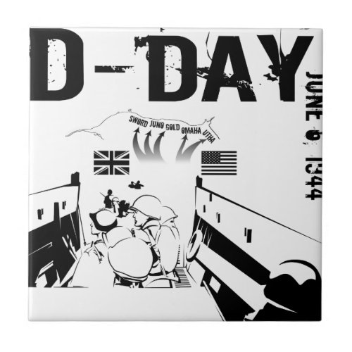 D_DAY June 6 1944 Tile