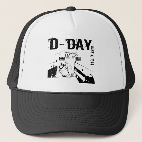 D_DAY June 6 1944 Trucker Hat