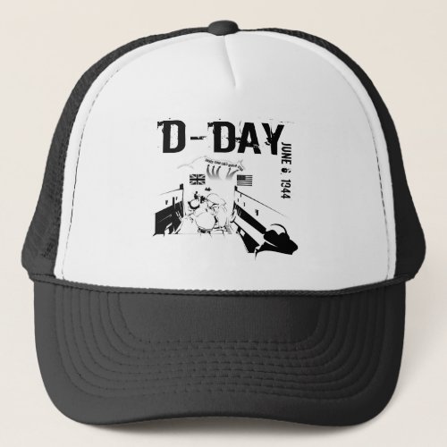 D_DAY June 6 1944 Trucker Hat