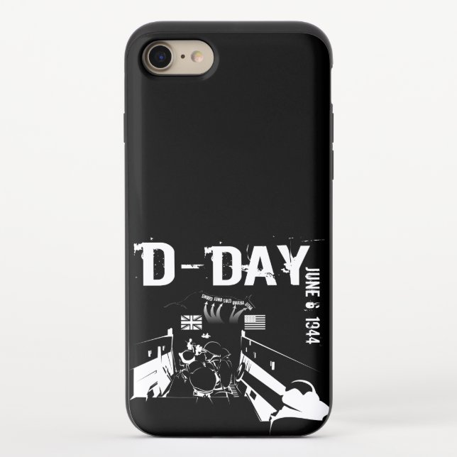 D-DAY June 6, 1944 Uncommon iPhone Case (Back)