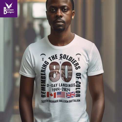 D_DAY LANDINGS 80th Anniversary African Americans T_Shirt