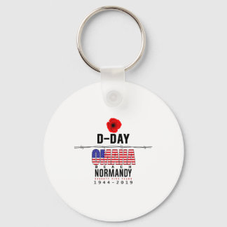 D Day Omaha Beach Anniversary Keychain
