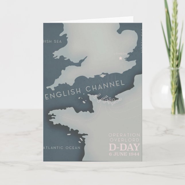 D-Day Operation overlord Military poster. Holiday Card (Front)