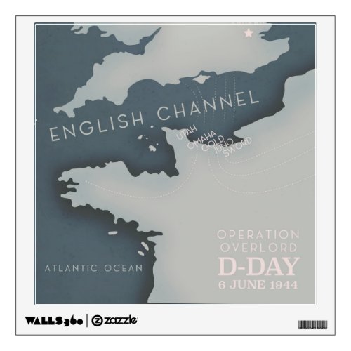 D_Day Operation overlord Military poster Wall Decal