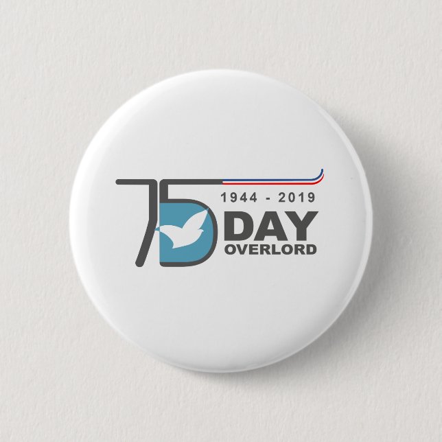 D-Day Overlord 1944 2019 Button (Front)