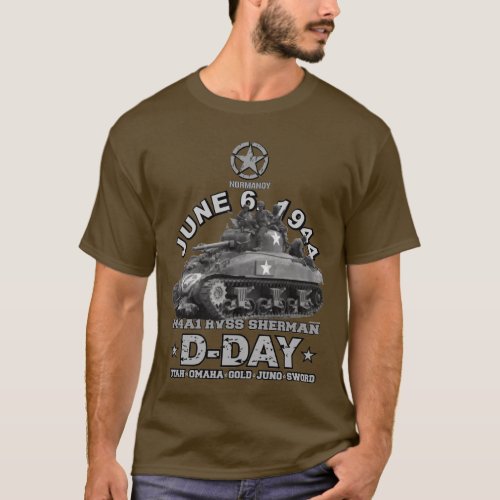 D_Day veterans day HVSS Sherman T_Shirt