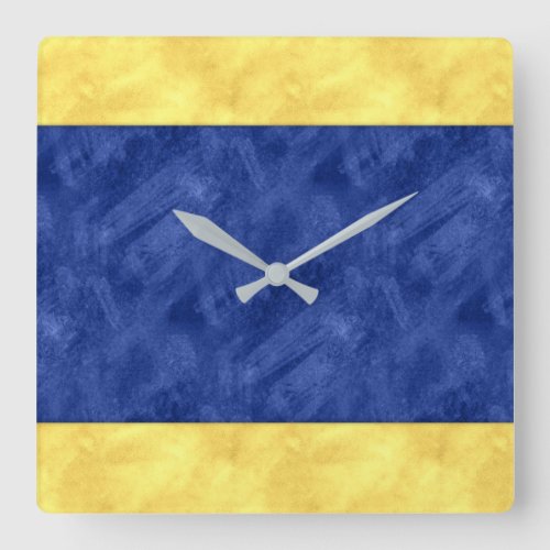 D Delta Watercolor Nautical Signal Maritime Flag Square Wall Clock